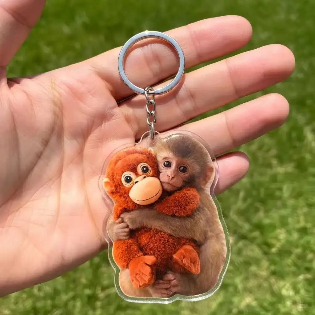 Punch Monkey Keychain