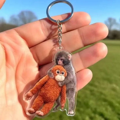 Punch Monkey Keychain