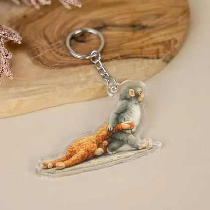Punch Monkey Keychain
