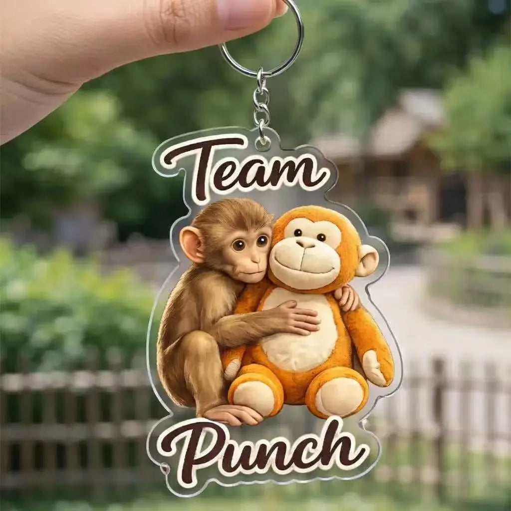 Punch Monkey Keychain